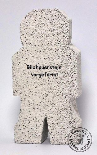 Figur, Lebkuchenmann "Manno", vorgeformter Stein