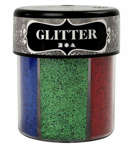 Glitter Streuglitter, 65g Dose mit 6 Farben