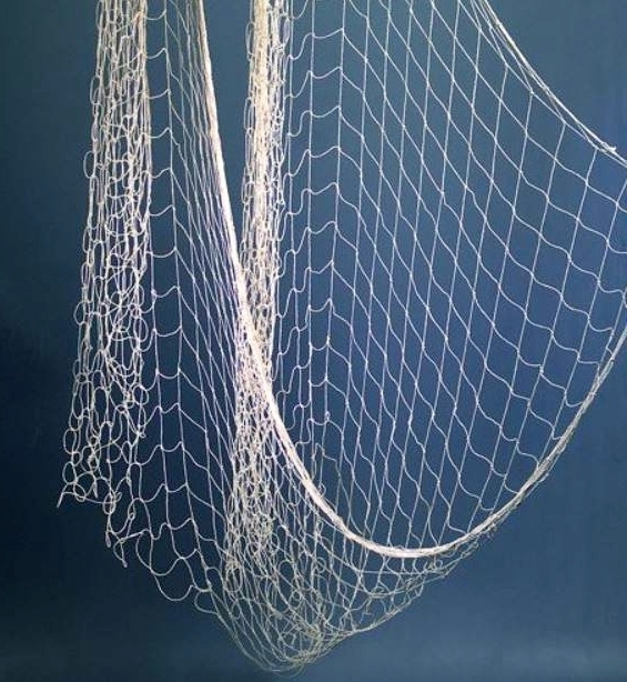 dekoratives Fischnetz Blau Fischernetz Baumwoll Netz 200 x 400 cm 