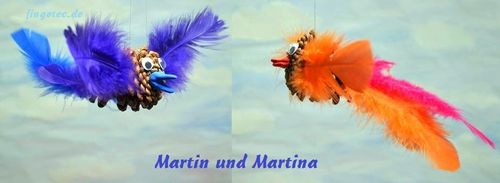 Büro-Vogel Set, Martin und Martina