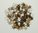 Sterne aus Holz, Streudeko braun weiß, 144 Stück