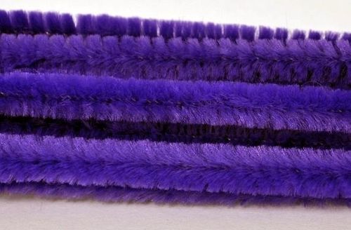 Chenilledraht Biegeplüsch - violett - 10er Pack