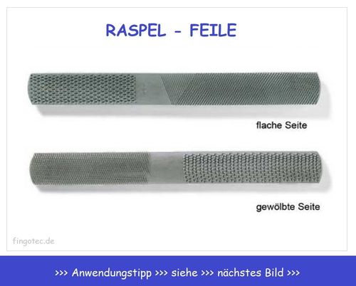 Raspel-Feile, halbrund 200mm