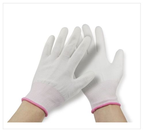 Handschuhe aus Nylon, weiß, Größe M